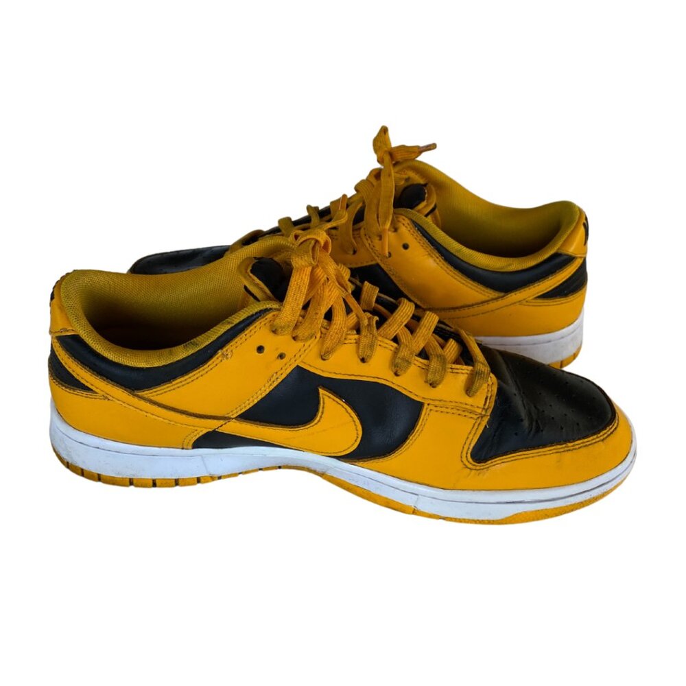 Nike Dunk Low Tennis Shoes - Black/Golden Rod, Size 12